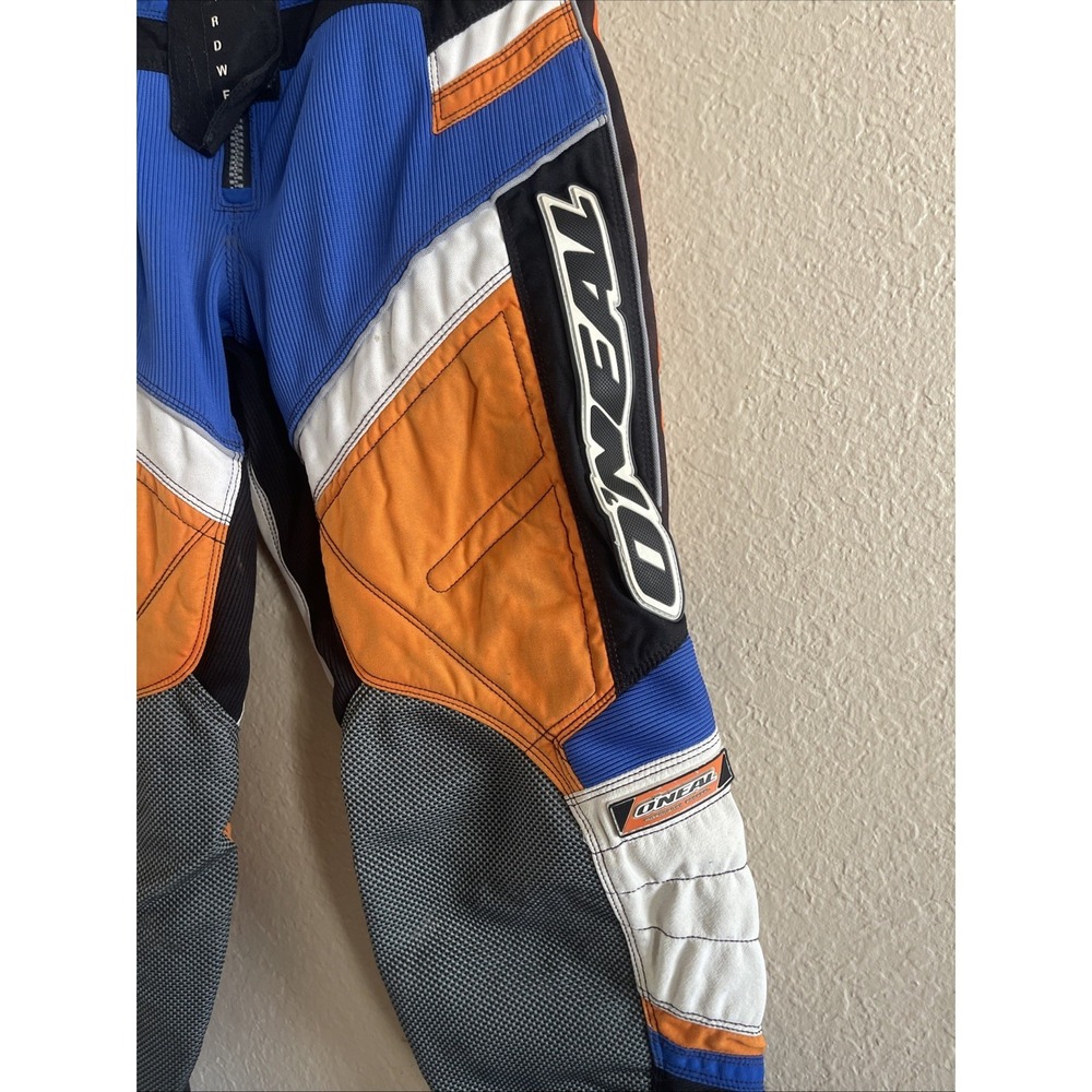 O'Neal Motocross Pants Men's 30" Black Blue & Orange - Picture 5 of 13
